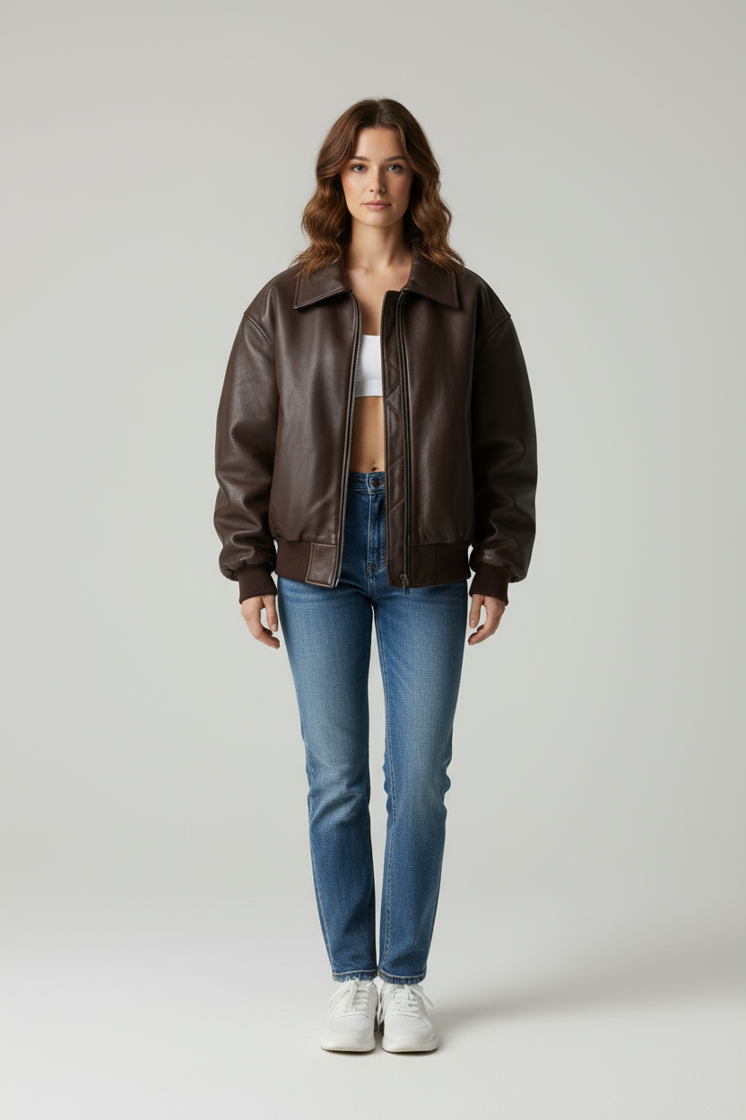 Anaïs | Vegane Leder-Bomberjacke