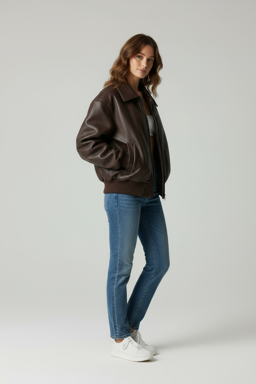 Anaïs | Vegane Leder-Bomberjacke