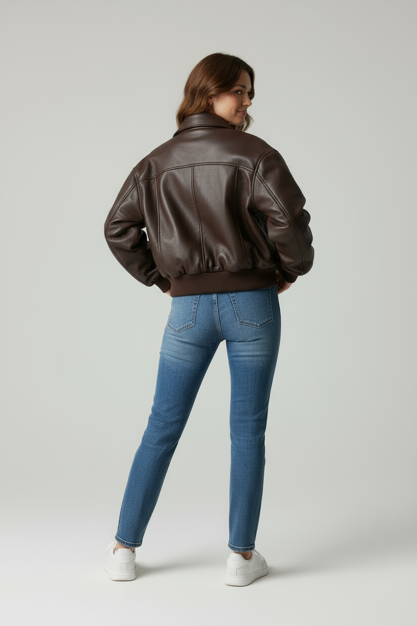 Anaïs | Vegane Leder-Bomberjacke