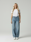 Lou | Hochtaillierte Weite Jeans