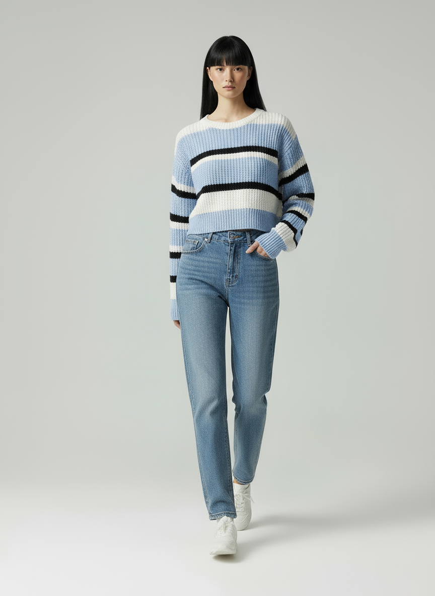 Isabel | Gestreifter Strickpullover