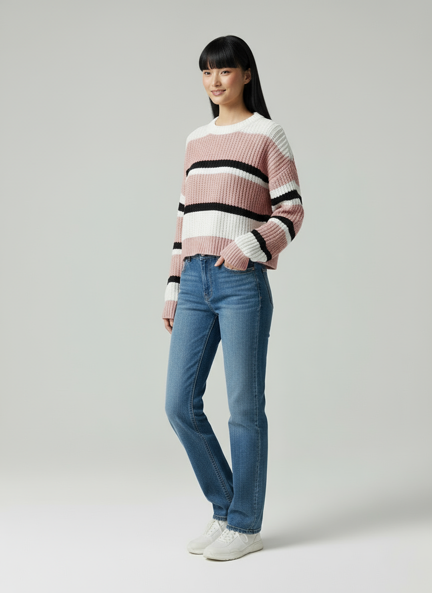 Isabel | Gestreifter Strickpullover