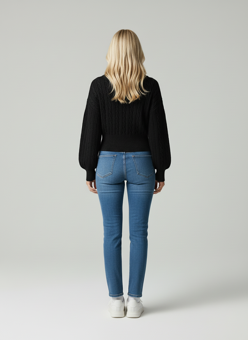 Elin | Strickpullover mit Kragen