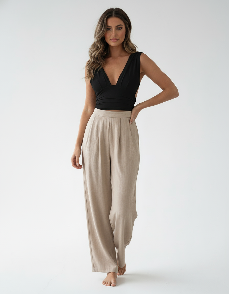 Giselle | Stretch-Top V-Ausschnitt