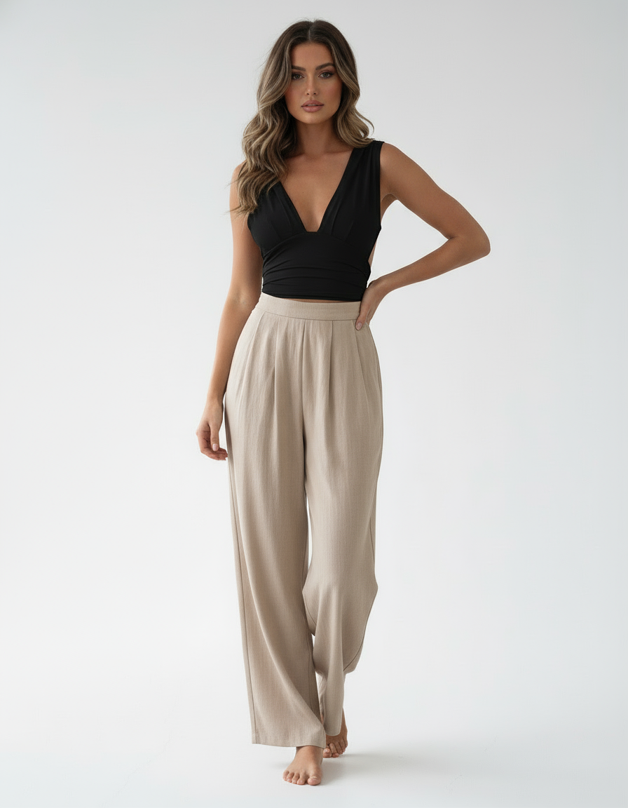 Giselle | Stretch-Top V-Ausschnitt