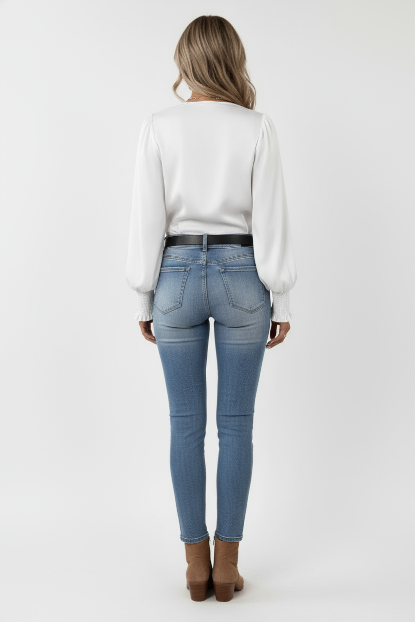 Esmee | Langarm V-Top