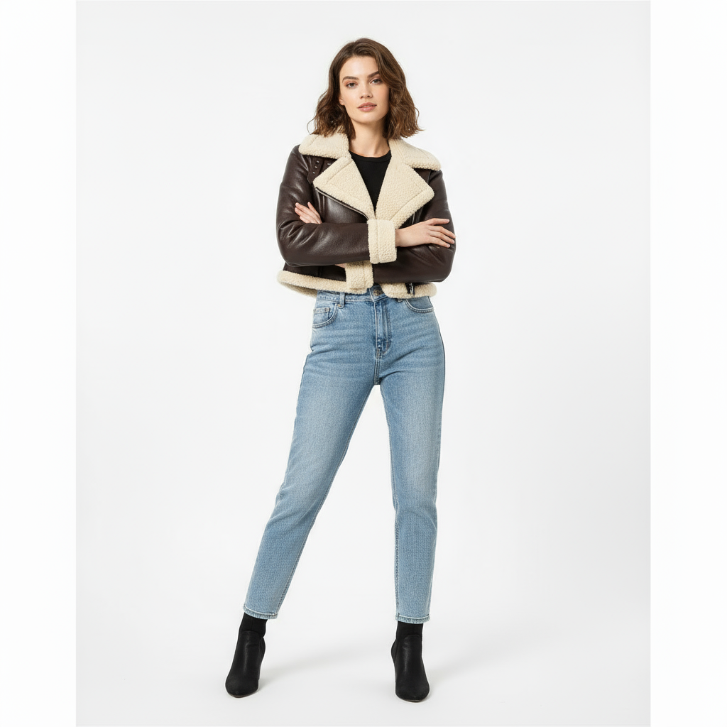 Rylee | Bomberjacke mit kuscheligem Sherpa-Futter