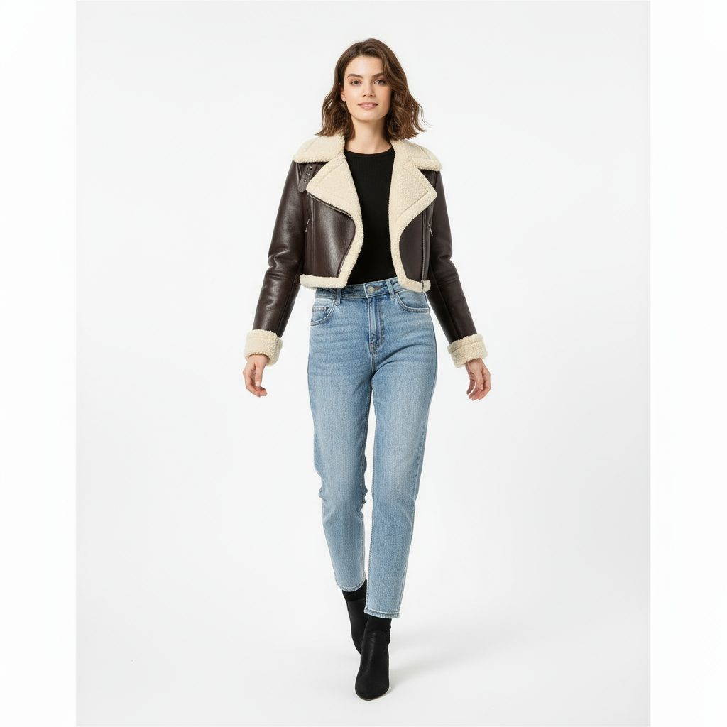 Rylee | Bomberjacke mit kuscheligem Sherpa-Futter