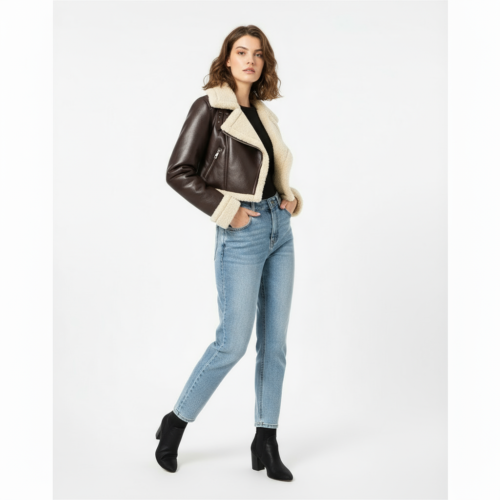 Rylee | Bomberjacke mit kuscheligem Sherpa-Futter