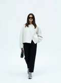 Noor | Asymmetrisch Verschlossene Wolljacke