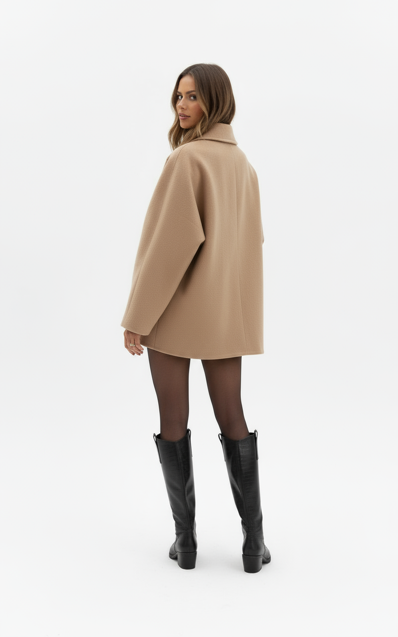 Loïs | Oversized Wolljacke mit Knopfverschluss