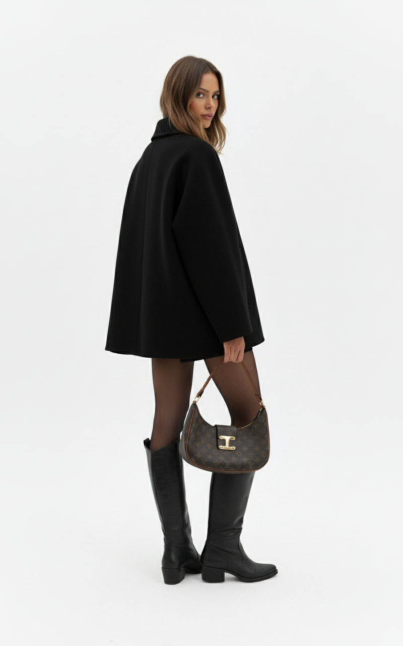 Loïs | Oversized Wolljacke mit Knopfverschluss
