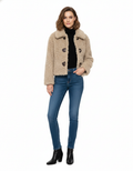 Aurélie | Teddyjacke mit Stilvollem Kragen