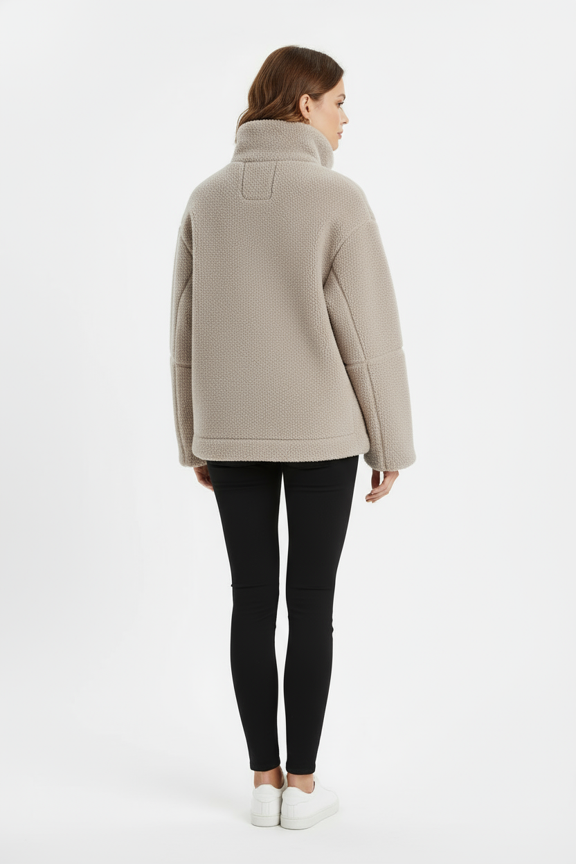 Femke | Teddyjacke mit hohem Kragen