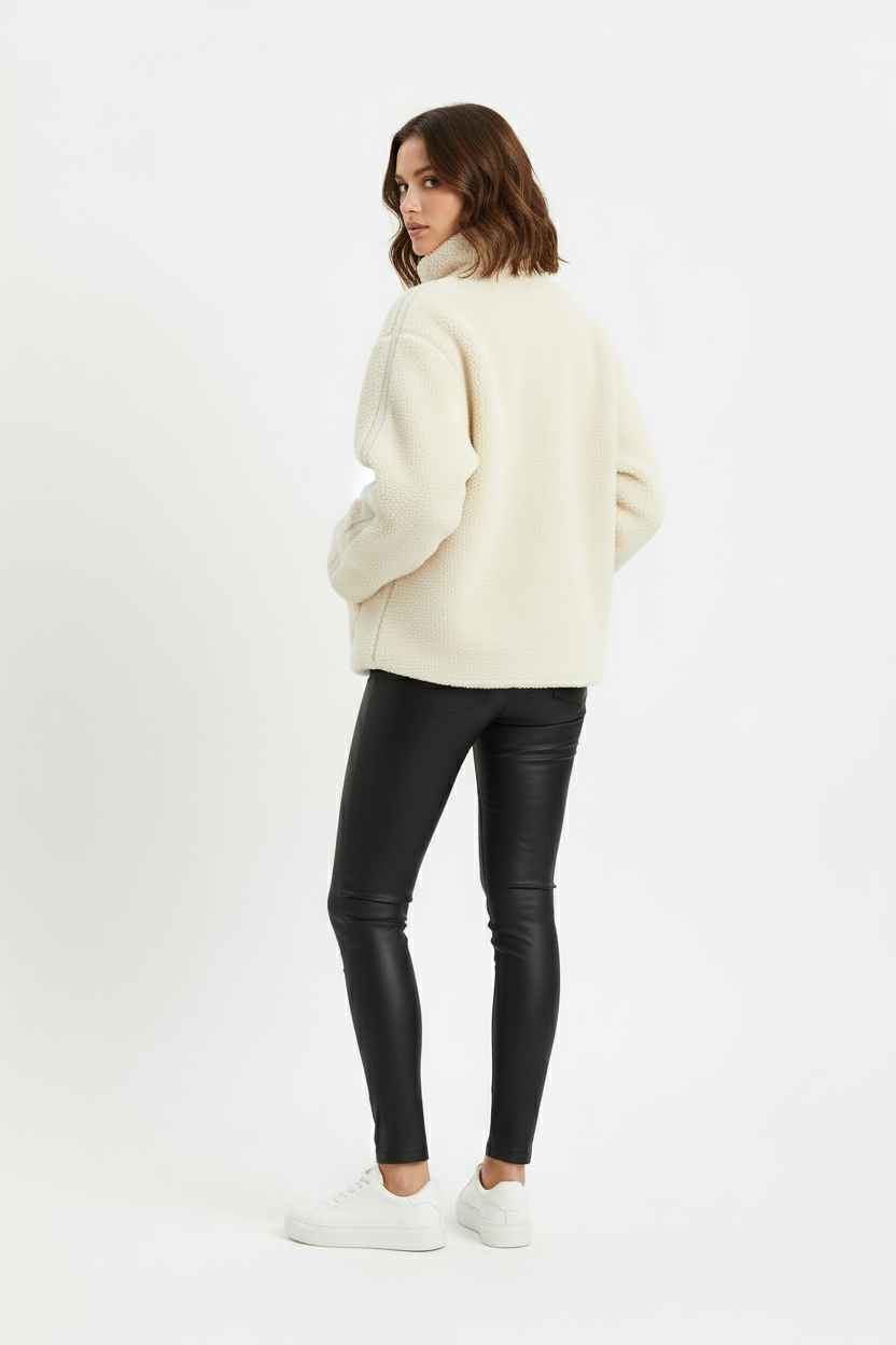 Femke | Teddyjacke mit hohem Kragen