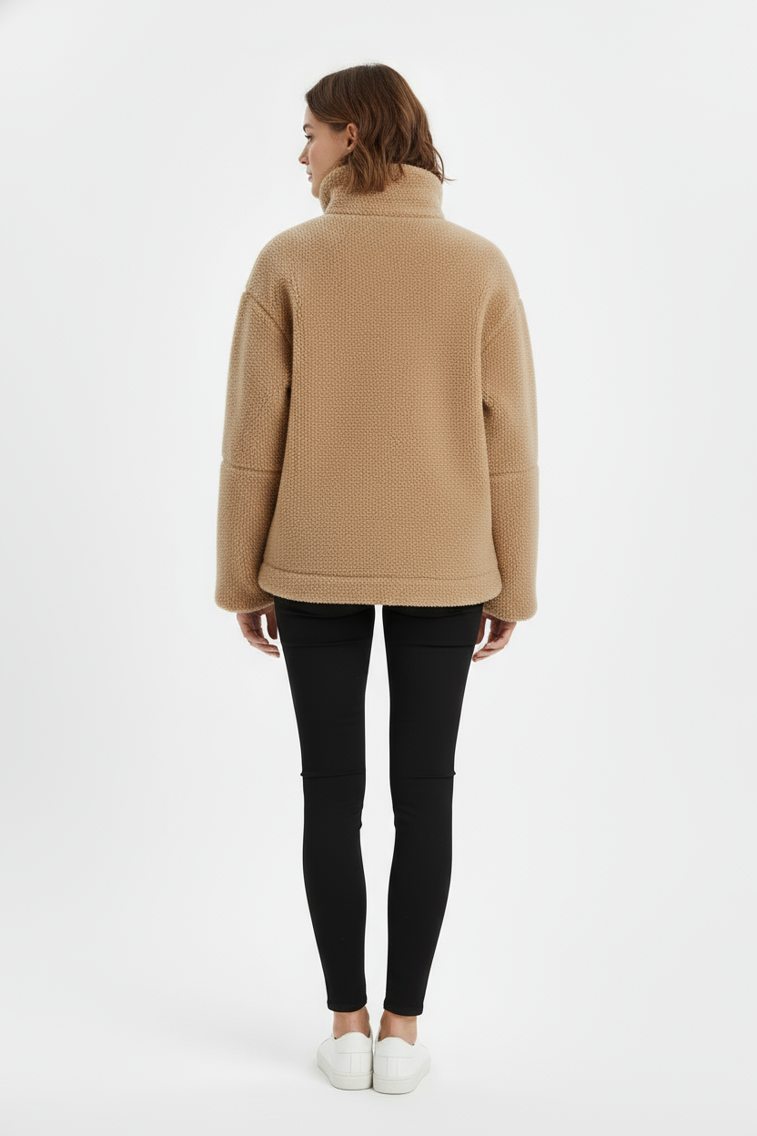 Femke | Teddyjacke mit hohem Kragen