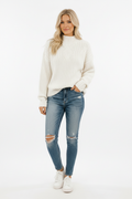 Fleur | Rollkragen-Strickpullover