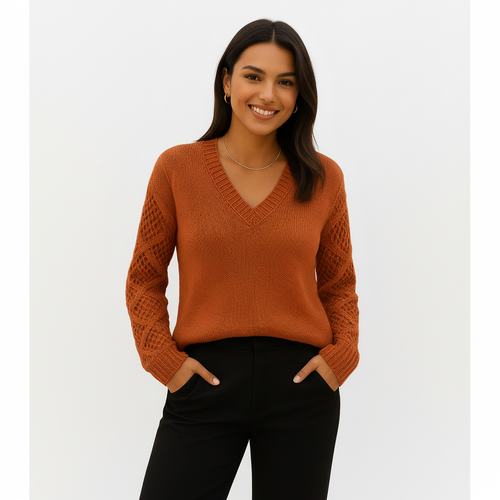 Bo | V-Neck Knit Sweater