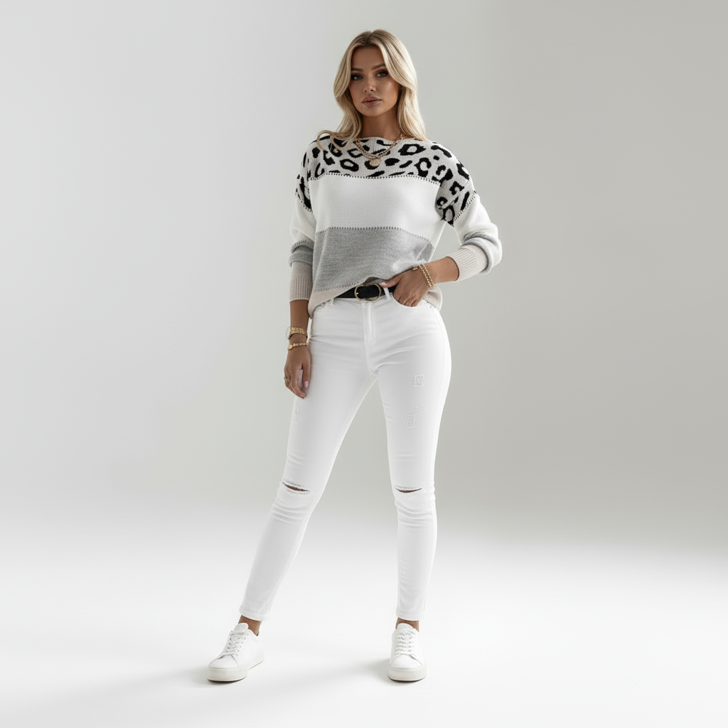 Mae | Leopardenmuster Pullover
