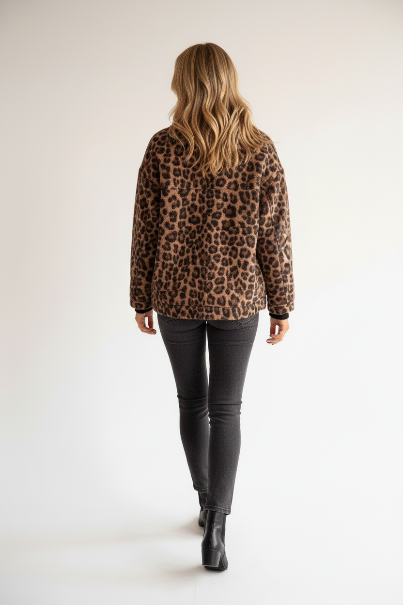 Bella | Modische Damen-Leopardenjacke