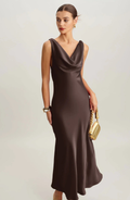 Adriana | Maxi-Kleid in Schoko
