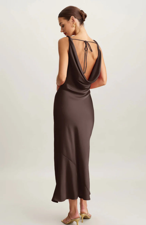 Adriana | Maxi-Kleid in Schoko