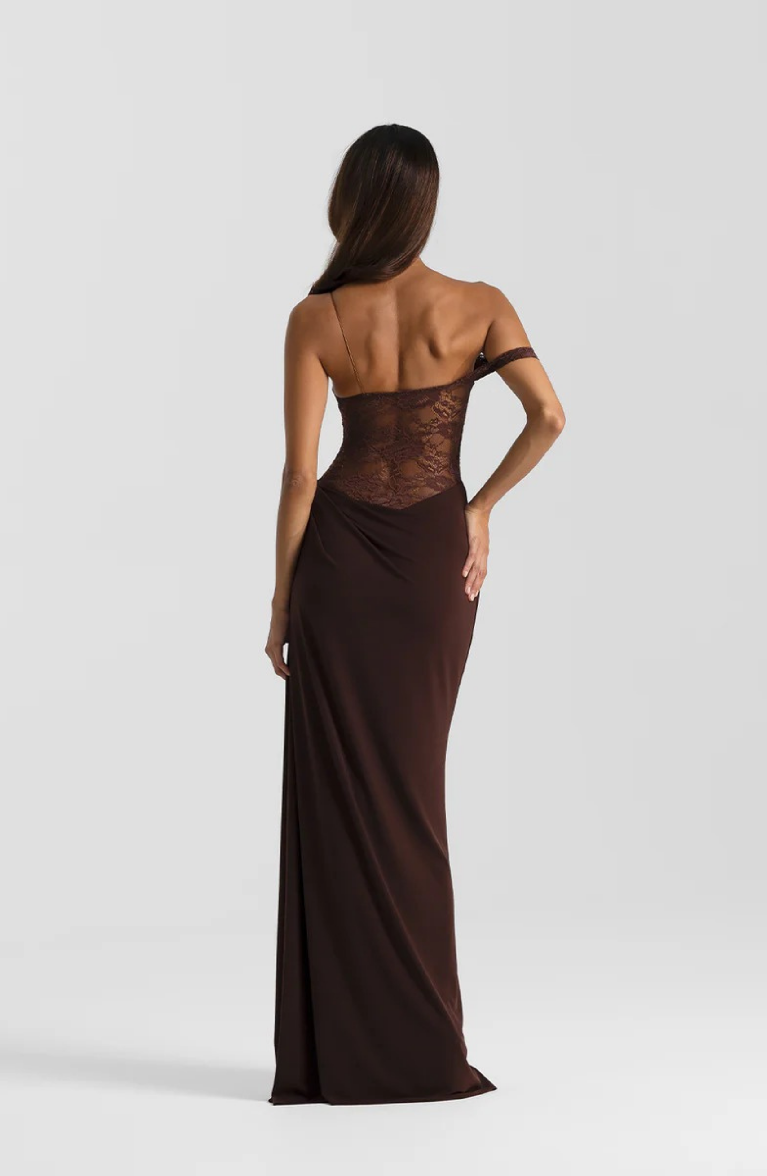 Coralie | Schoko Maxikleid