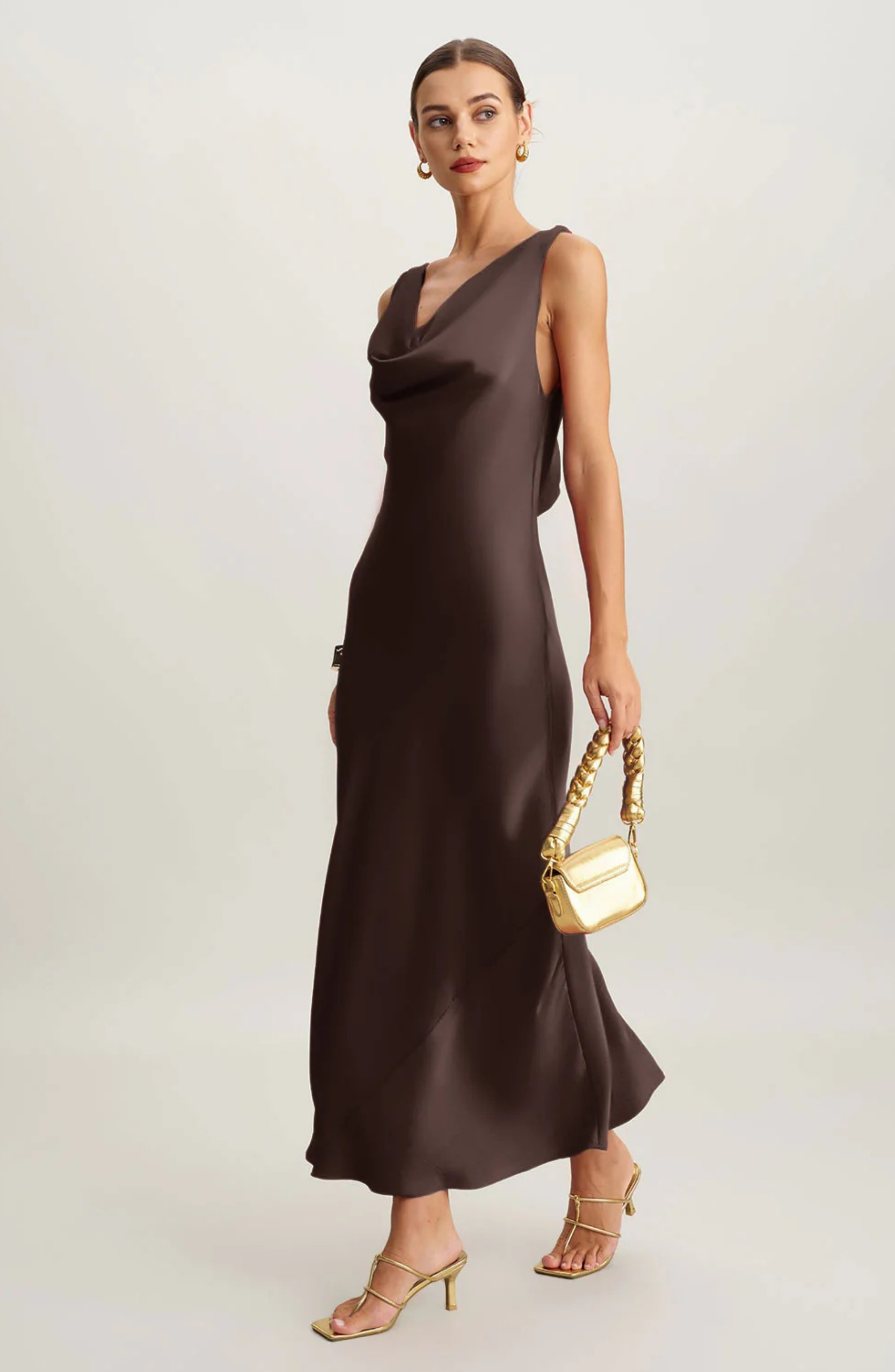 Adriana | Maxi-Kleid in Schoko