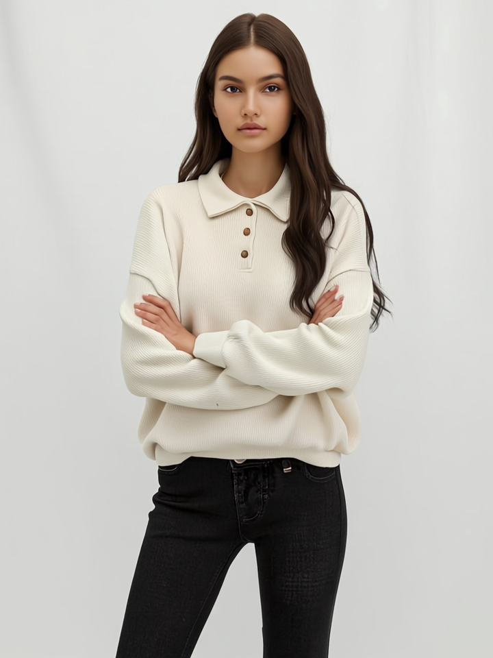 Léa | Strick-Polopullover