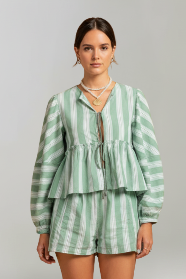 Aelisse | Knoten-Top & Shorts Set
