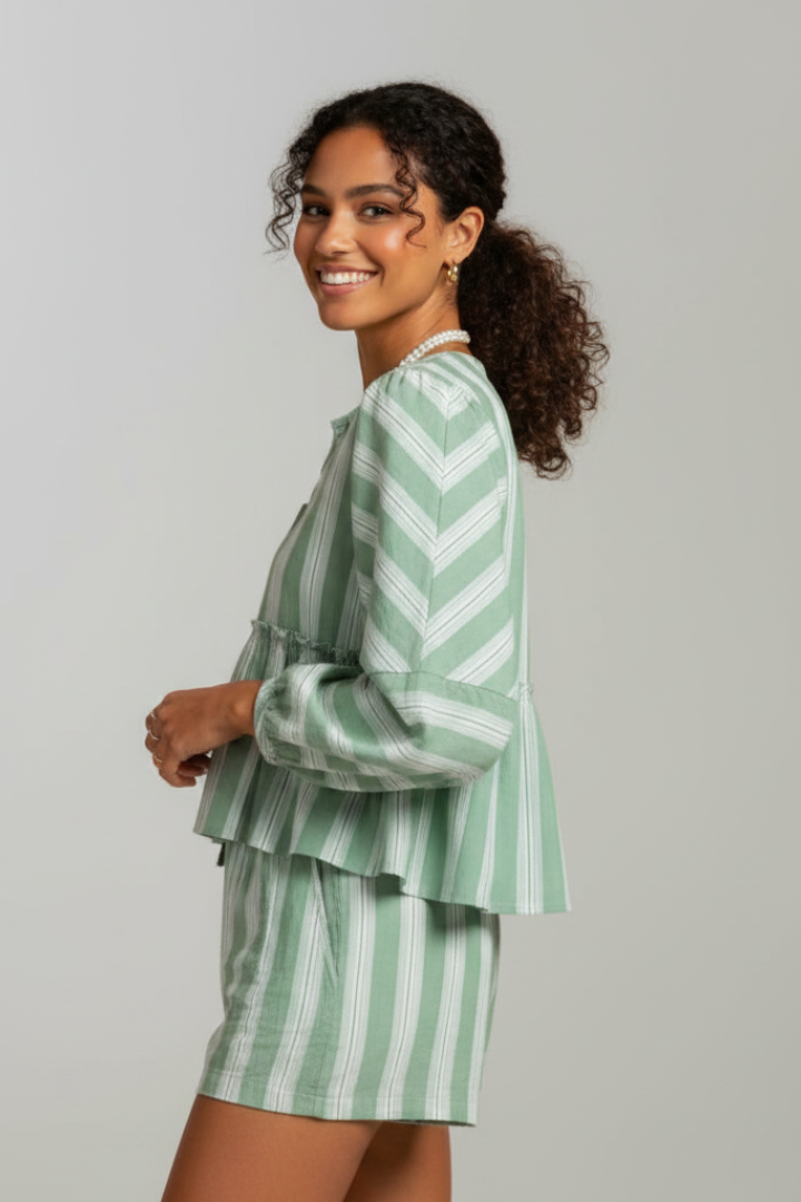 Aelisse | Knoten-Top & Shorts Set