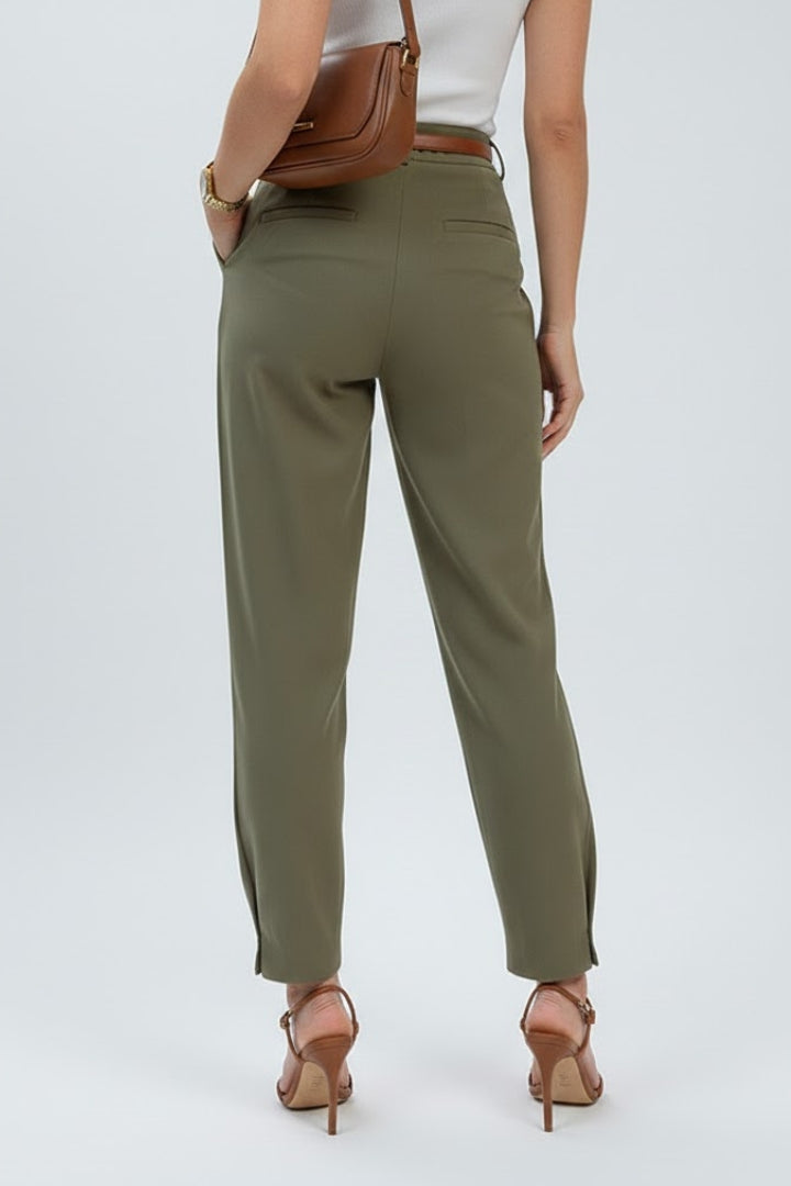 Avenelle | Hochtaillierte Hose mit Falten