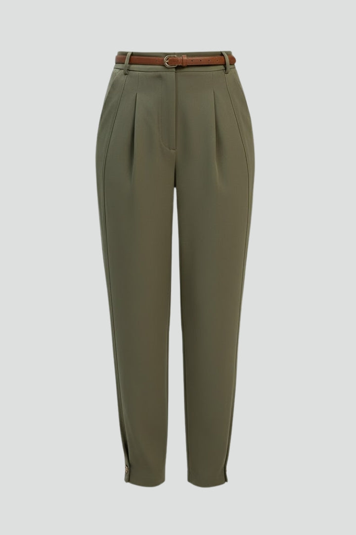 Avenelle | Hochtaillierte Hose mit Falten