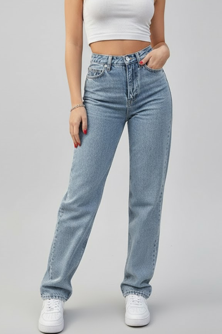 Azmira | Hochbund-Jeans gerade