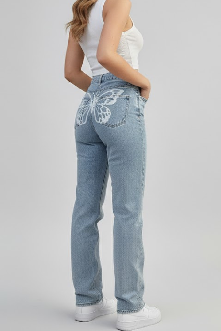 Azmira | Hochbund-Jeans gerade