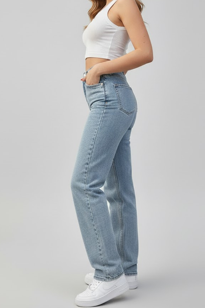 Azmira | Hochbund-Jeans gerade