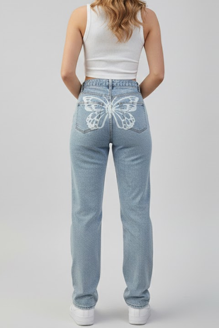 Azmira | Hochbund-Jeans gerade