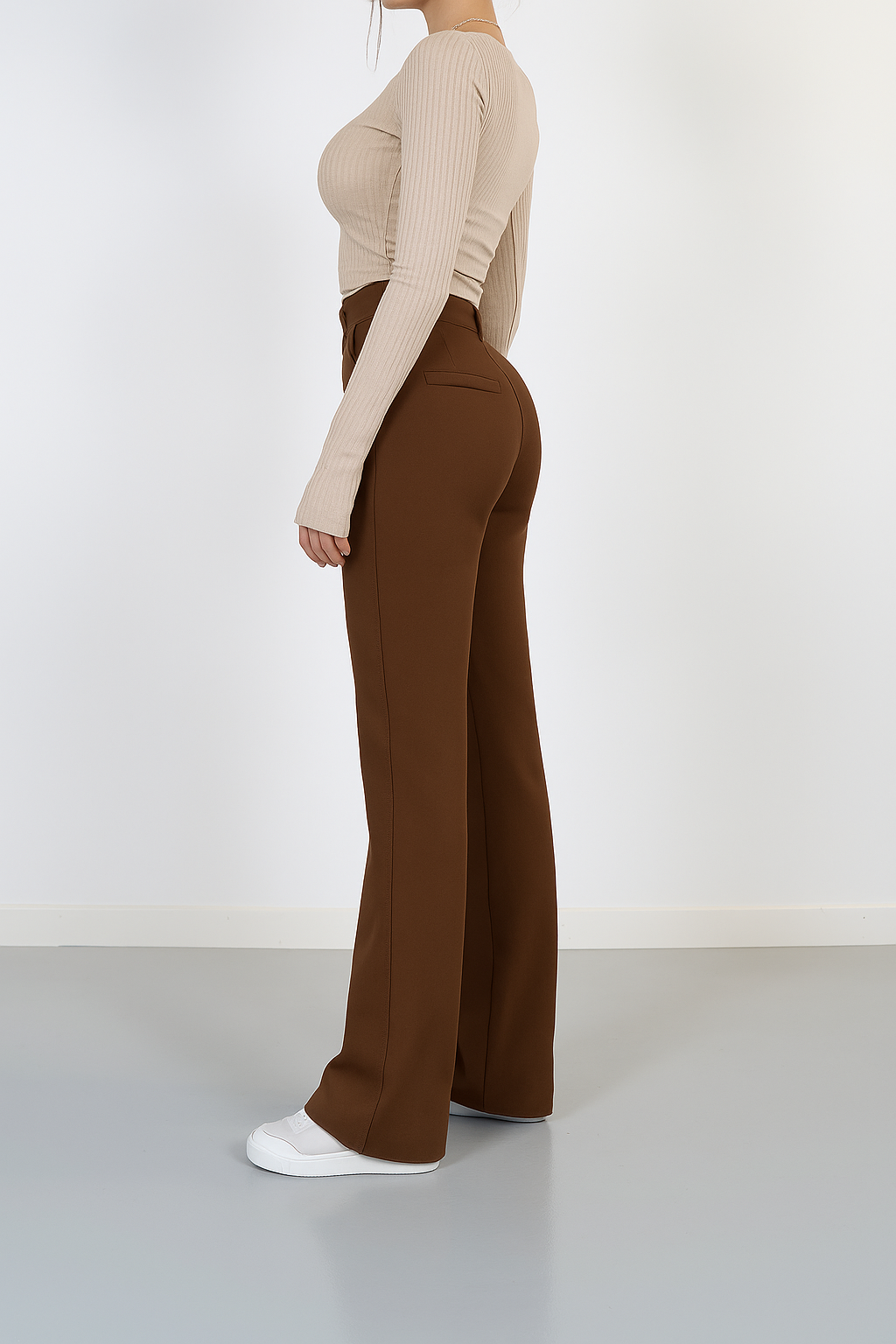Beau | Hochbundhose mit geraden Beinen