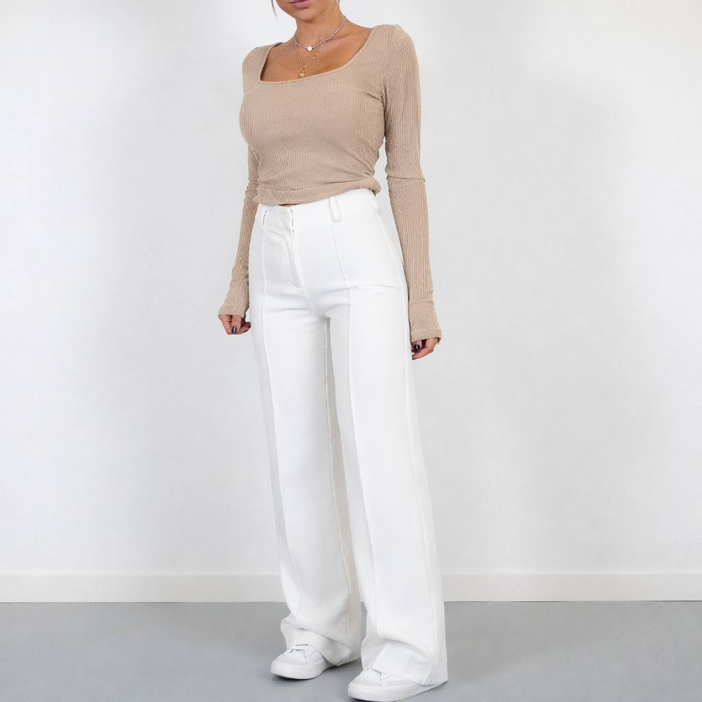 Beau | Hochbundhose mit geraden Beinen