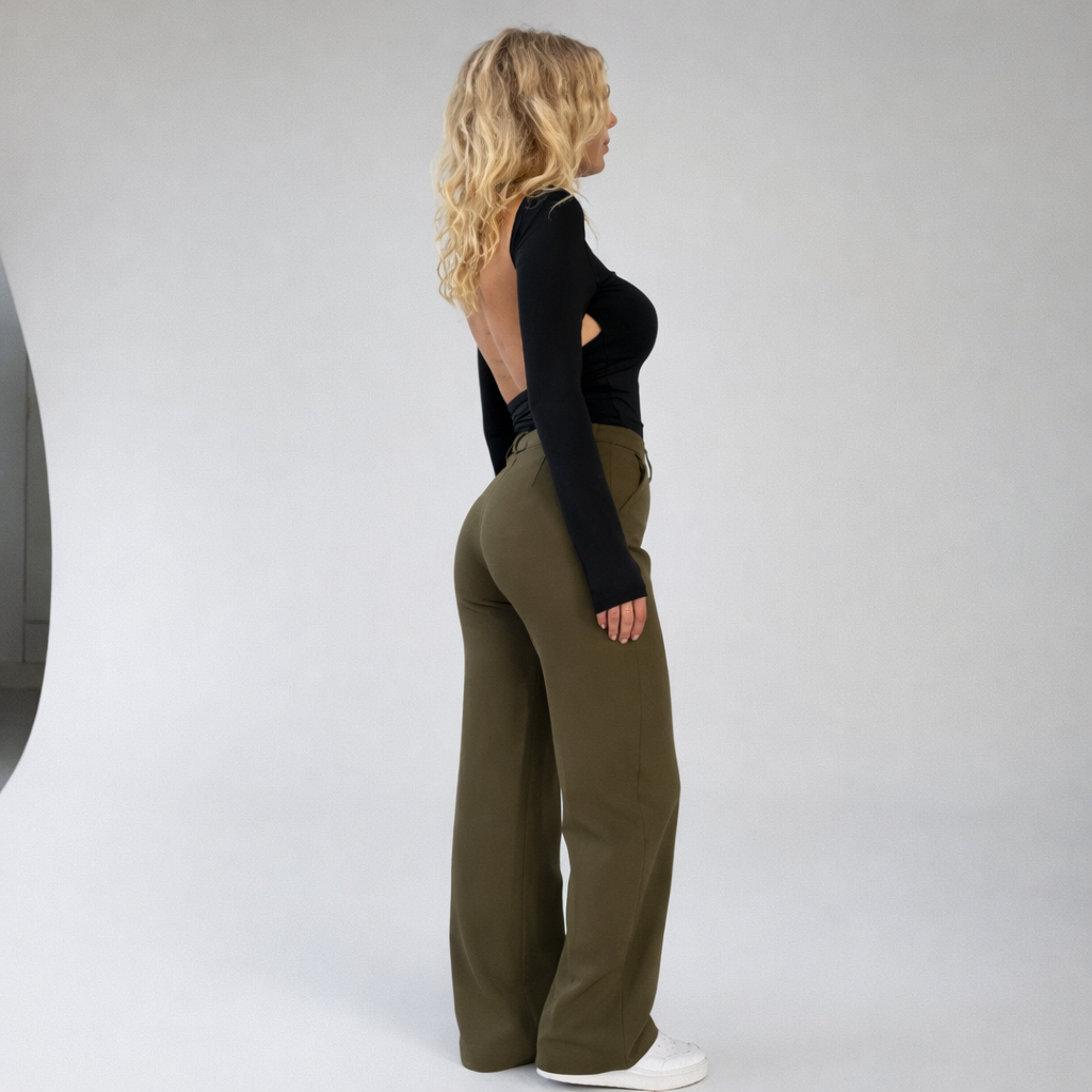 Beau | Hochbundhose mit geraden Beinen