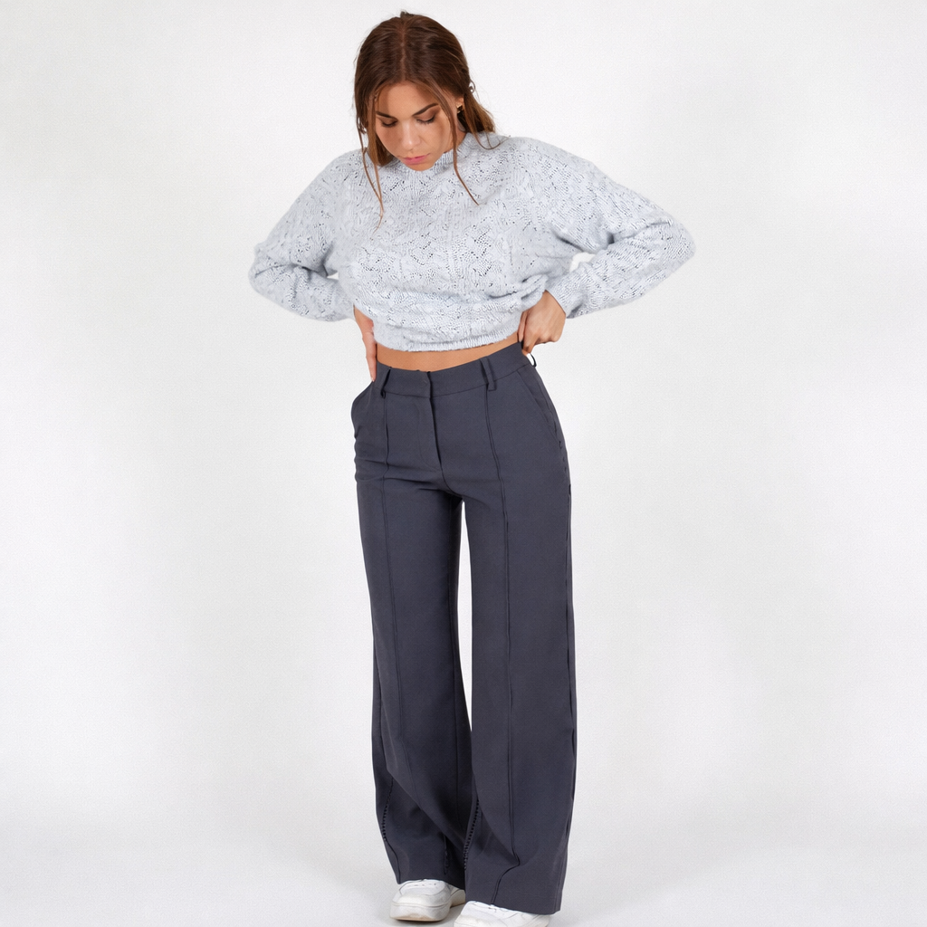 Beau | Hochbundhose mit geraden Beinen