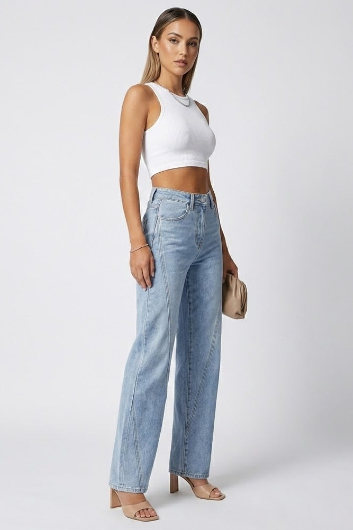 Brielle | Hochbund-Jeans gerade