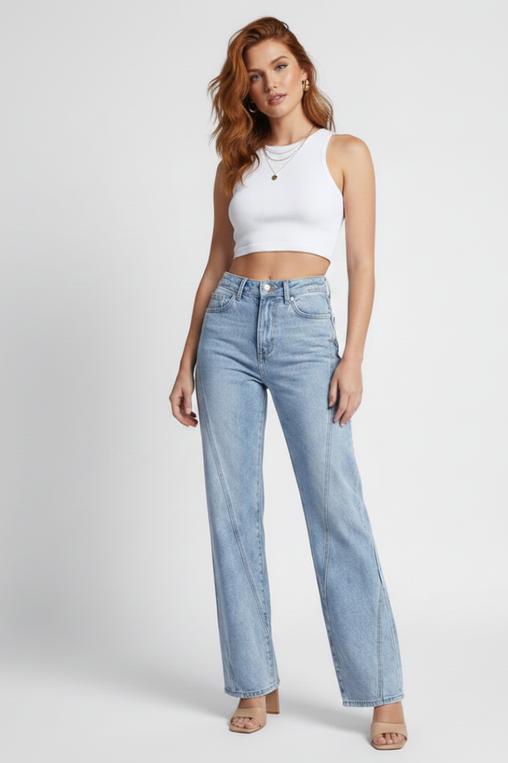 Brielle | Hochbund-Jeans gerade