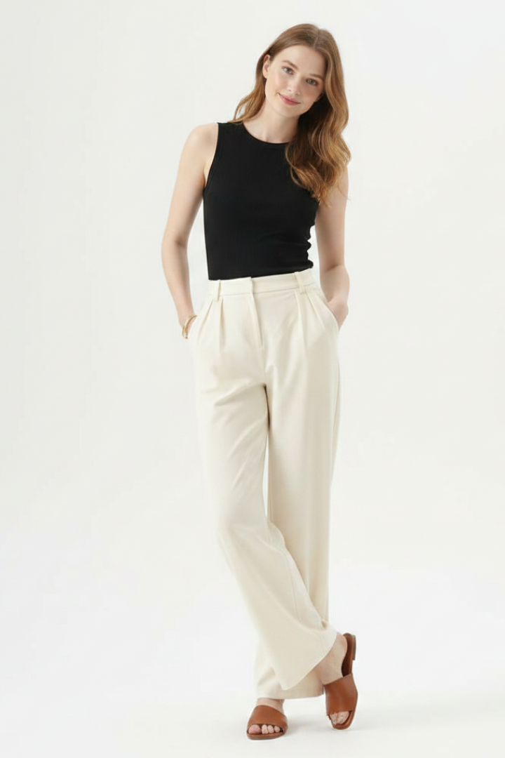 Cosima | Hochbund Faltenhose