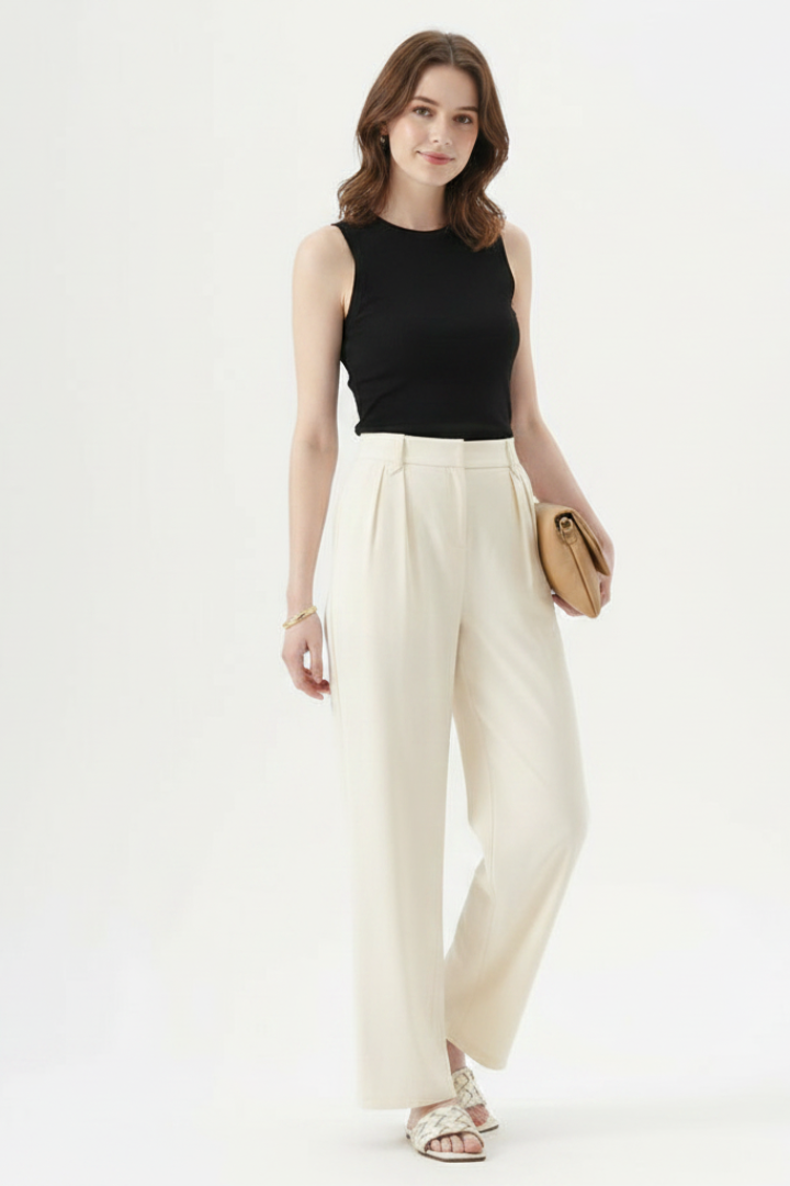 Cosima | Hochbund Faltenhose