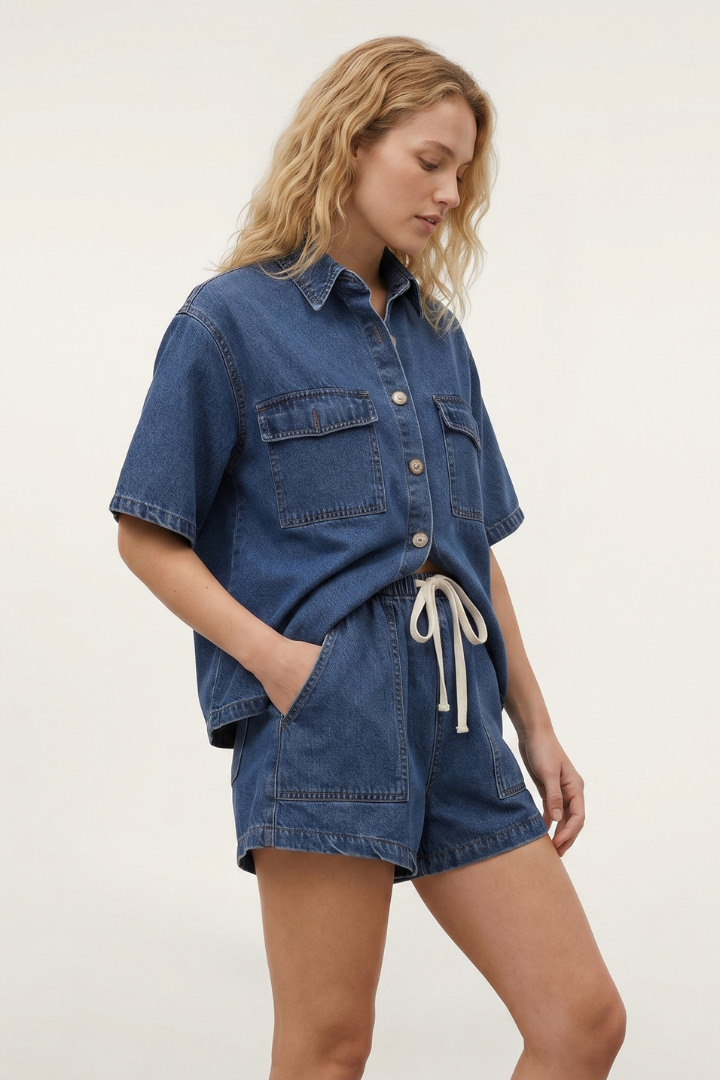 Desiree | Denim Sommer-Set