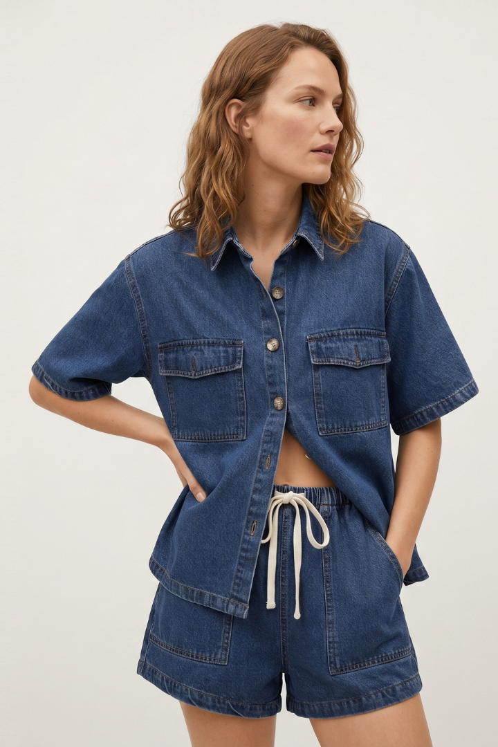 Desiree | Denim Sommer-Set