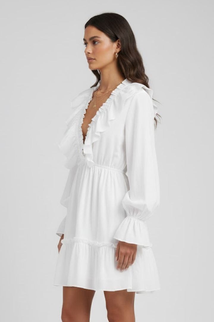 Elizabeth | Rüschen Mini-Kleid