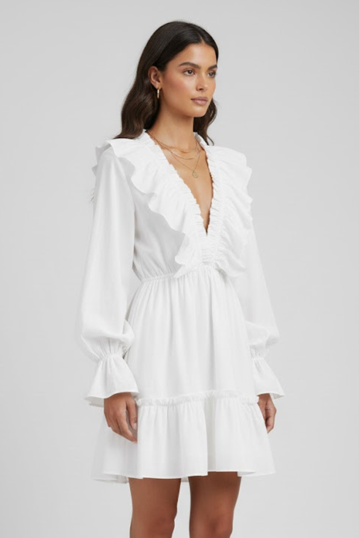 Elizabeth | Rüschen Mini-Kleid