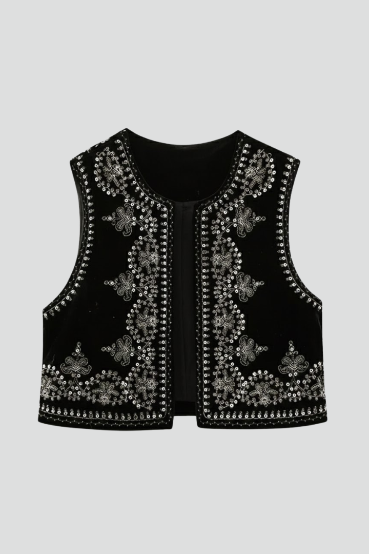 Edith | Bestickte Vintage-Weste